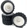 Absima 1 10 Rally Block ruote complete nero 4 pz. (2510062)