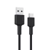 AUKEY CB-CD30 cavo da USB-A a USB-C 0,9 m, rivestimento in nylon intrecciato, 60W PD, 3A, nero