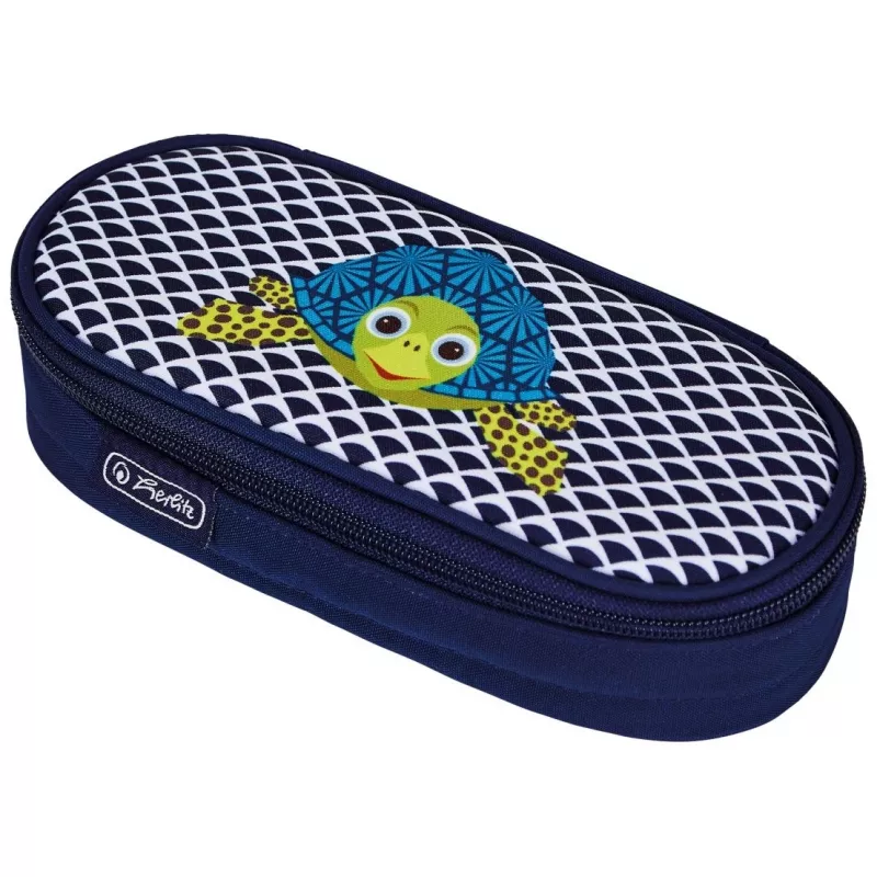 Astuccio morbido Herlitz 50038435 poliestere blu larghezza 215 mm profondità 95 mm altezza 60 mm