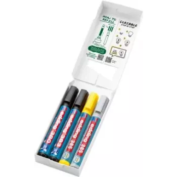 Pennarelli per flipchart Edding 385/380/383 colori assortiti 1,0–5,0 mm spessore tratto
