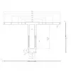 Kit di montaggio Hagor 2287 nero per schermi da 75-86 pollici