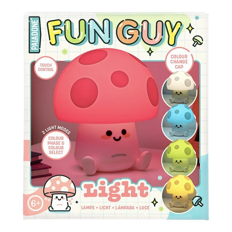 Lampada da tavolo Paladone Fun Guy Mushroom Light – originale lampada LED da comodino a forma di fungo