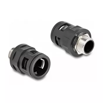 Raccordo per tubo DeLOCK 60454 M20 filettatura esterna in ottone nero