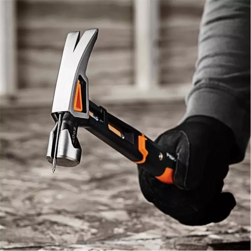 Fiskars 1020214 martello a penna nero, metallico, arancione
