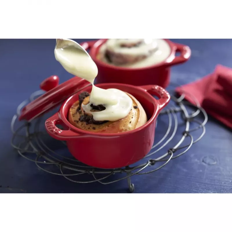 Staub Mini Cocotte rotonda, 4 pezzi - 200 ml, rosso