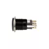 Interruttore/pulsante antieffrazione DimasTech 19mm Blackline Dot RGB PD218
