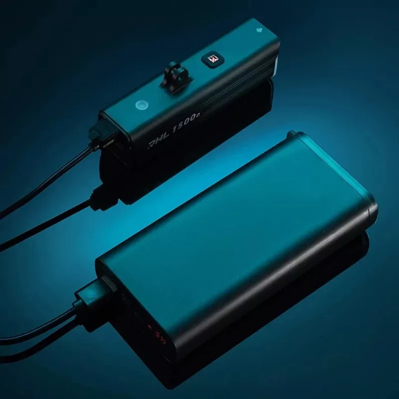 Rockbros RHL1500 luce anteriore per bici, 1500 lm, 5000 mAh, IPX6, nero