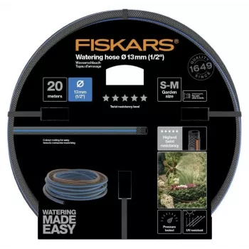 Tubo da giardino Fiskars 1027107 20 m fuori terra blu grigio