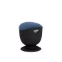 Up Up Seul sgabello ergonomico a bilanciere nero, D47 tessuto blu