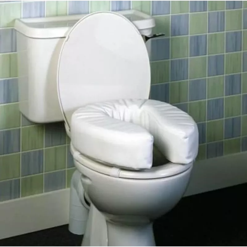 Sedile WC rialzato morbido, 5 cm
