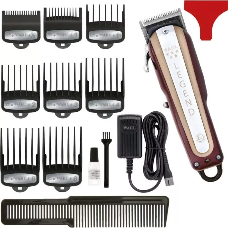 WAHL Cordless Legend Burgundy, Silver ioni di litio (Li-Ion)