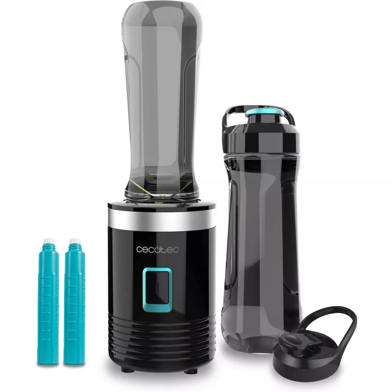Cecotec Power Titanium 350 EasyGo frullatore a bicchiere, 350 W, 2 bicchieri da 600 ml, nero