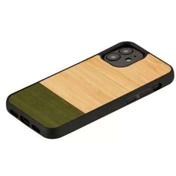 Custodia per cellulare Man and Wood per iPhone 12 mini – Bambuswald nero