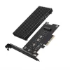 Adattatore interno M.2 PCIe GRAUGEAR G-M2PCI01 connettore maschio nero 128mm