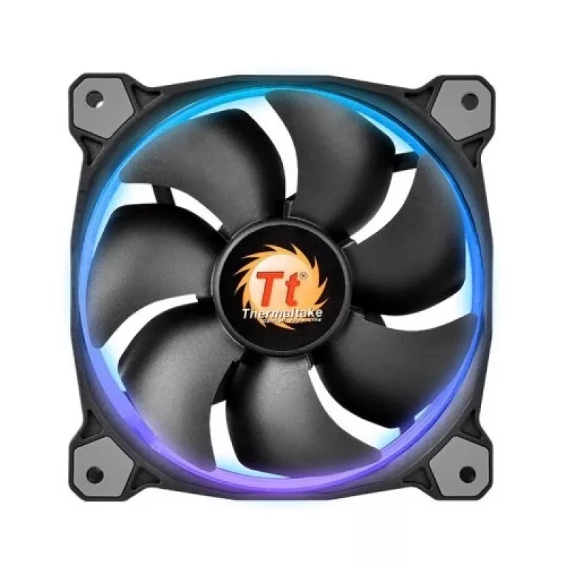 Thermaltake Riing 14 LED 256 Color CL-F043-PL14SW-B ventole per case 140 mm, confezione da 3, 600–1400 giri/min, 4 pin