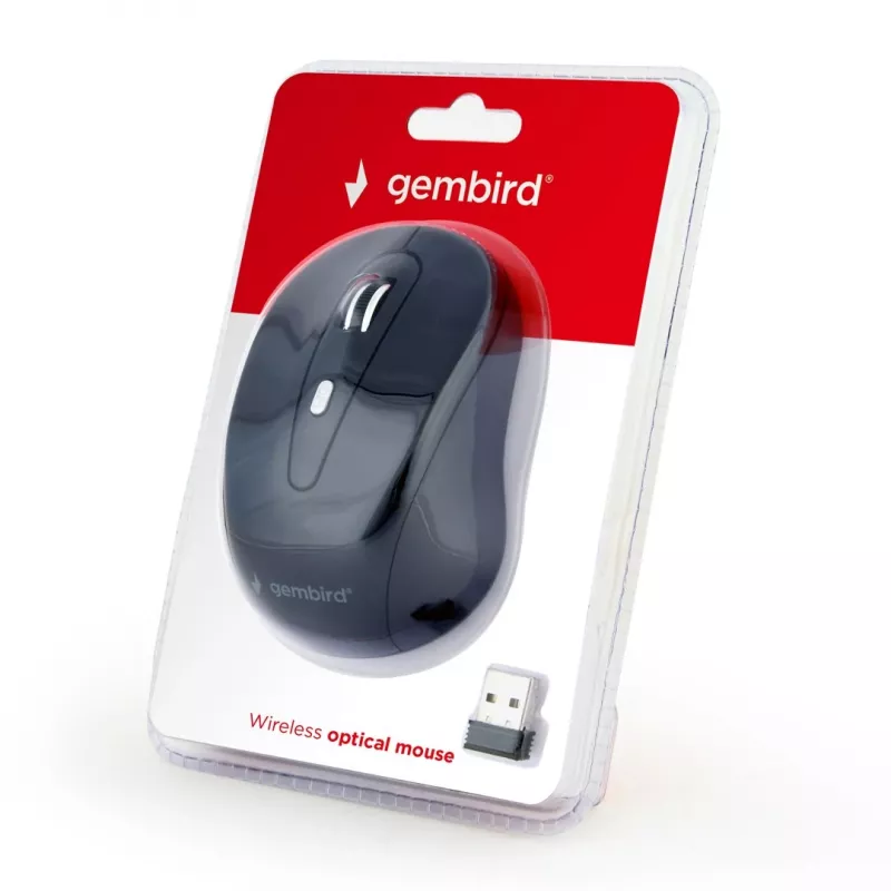 Gembird MUSW-6B-01 Mouse da ufficio per destrorsi RF Wireless Ottico 1600 DPI