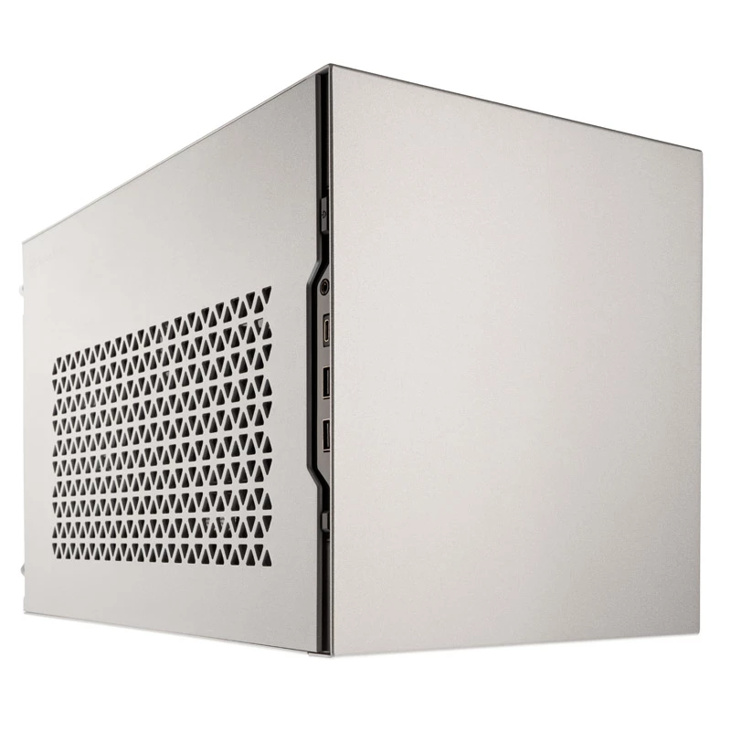 Case Mini-ITX SILVERSTONE SST-SG15S, case compatto in alluminio argento