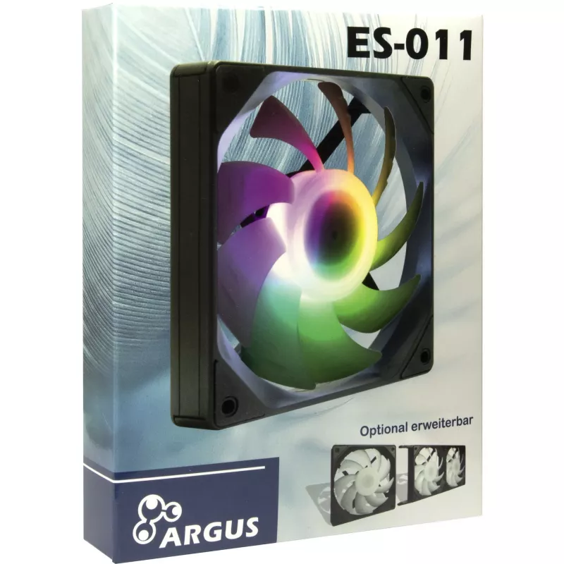 Ventola per case PC INTER-TECH ES-011, 120 mm, nero, 1 pz.