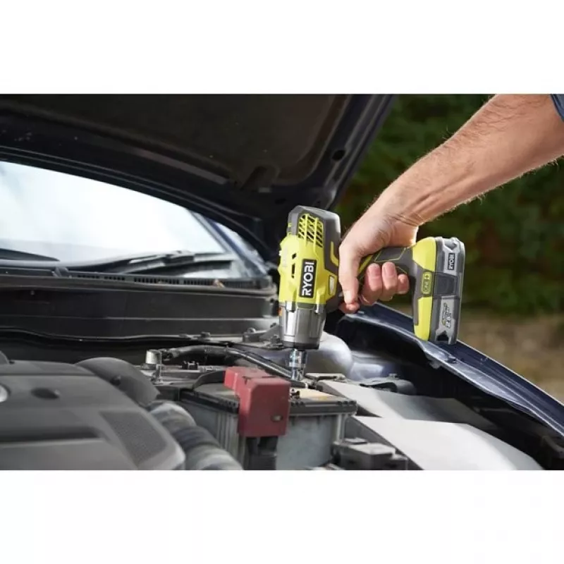 Ryobi R18IW3 avvitatore/avvitatore a impulsi 1/2 One+ 18V 2,0Ah nero, verde