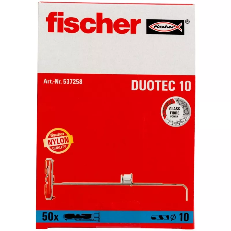 Fischer 537258 tassello a vite / tassello da parete 50 pz. set viti e tasselli 50 mm