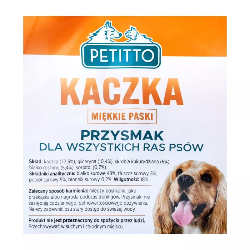 PETITTO Duck Soft stripes - snack per cani - 500 g