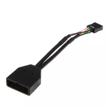 Cavo adattatore USB 19-Pin a USB 9-Pin 0,15 m, nero, No name ZUUS-173