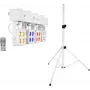 Set luci LED da palco EUROLITE KLS-180 bianco con stativi per diffusori BS-2, bianco