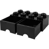 Cassetto LEGO Room Copenhagen Brick 8 nero – cassetto contenitore per mattoncini LEGO
