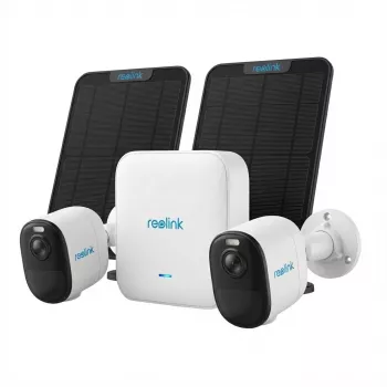 Kit di videosorveglianza Reolink Hub 1 con 2x telecamere Argus B350 e 2x pannelli solari