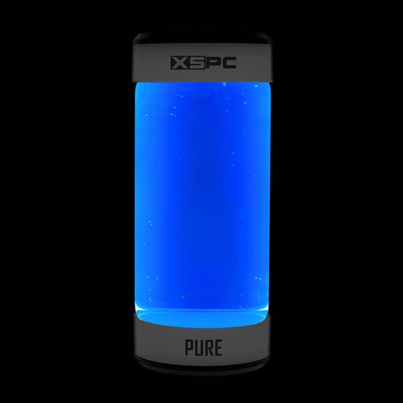 XSPC Pure Coolant 1 L — liquido refrigerante blu UV-reattivo per raffreddamento a liquido PC