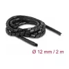 DeLOCK guaina a spirale flessibile 2 m x 12 mm nero polietilene