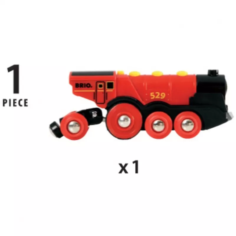 BRIO 33592 treno a batteria nero/rosso