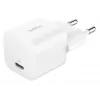 Caricabatterie Belkin BoostCharge 25W USB-C PD (AC per interni) bianco — per console portatili, smartphone, tablet