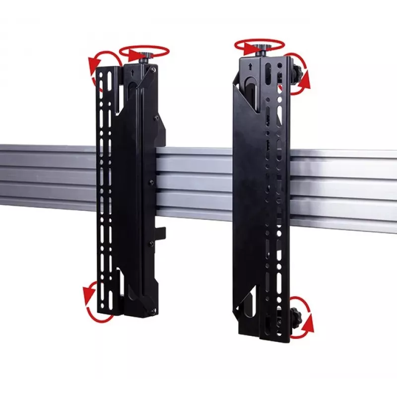 Bracci universali per interfaccia con microregolazione B-Tech BT8390-VESA400MAF/B