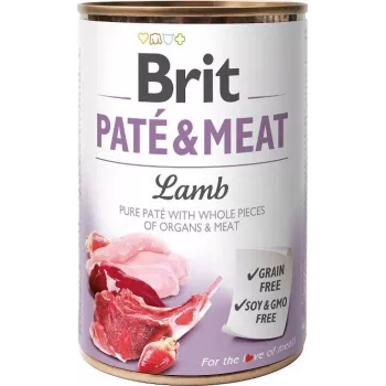 BRIT Paté & Meat con agnello - cibo umido per cani - 400g
