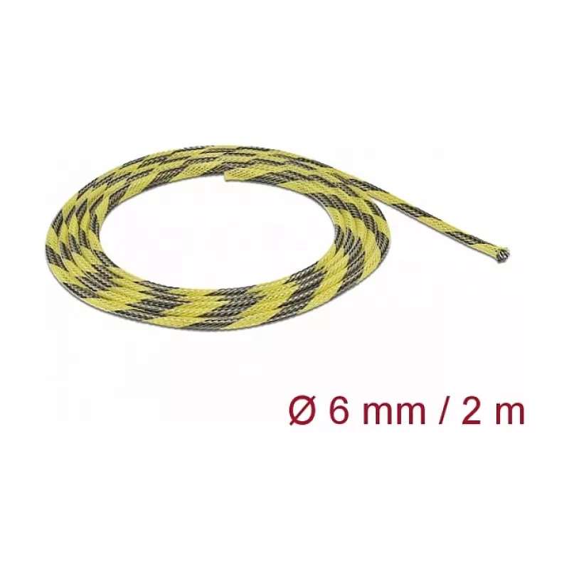 Guaina per cavi DeLOCK 20737 nero giallo