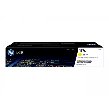 HP 117A cartuccia toner laser originale gialla. Resa toner a colori: 700 pagine, colori di stampa: giallo, quantità per confezione: 1 pz.
