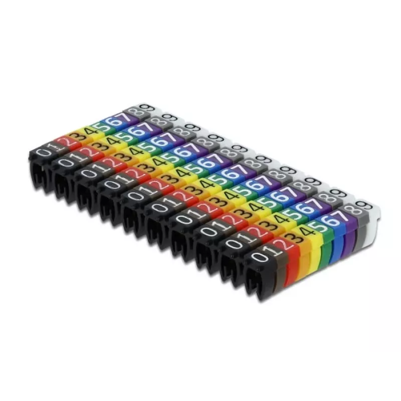 Fermacavi DeLOCK 18304 colori assortiti