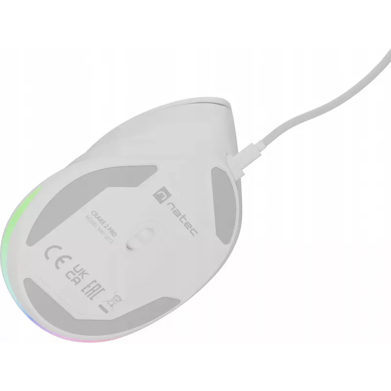 NATEC Crake 2 Pro mouse universale destrimani USB Type-A ottico 12800 DPI