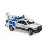 Auto Dodge RAM 2500 Service con luce rotante e gru BRUDER 02509