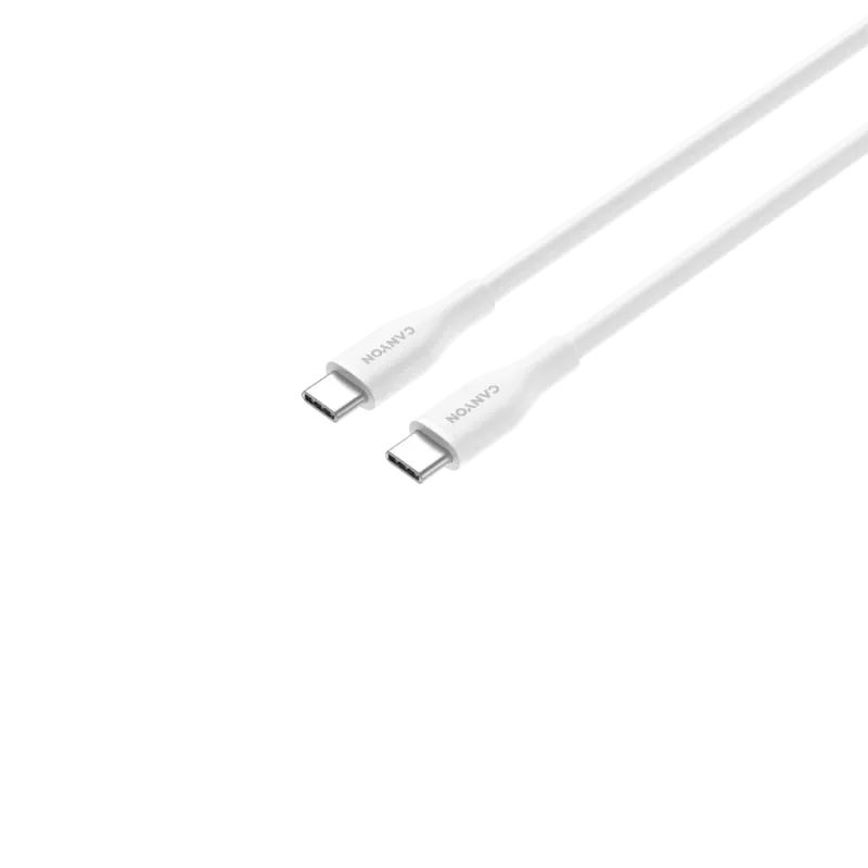 CANYON cavo CC60SC10 C-C 60W 1m silicone bianco