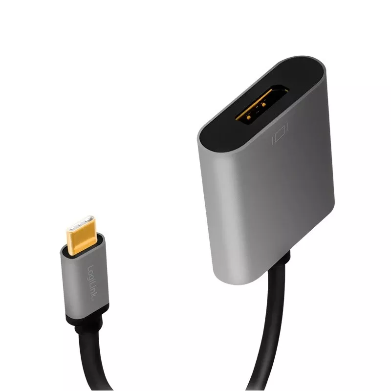 LogiLink CUA0102 cavo USB 3.2 Gen1 Type-C a DisplayPort 0,15 m nero