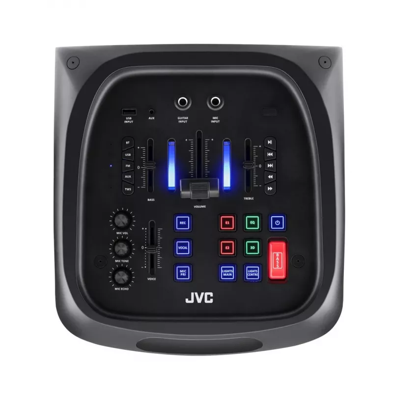 Altoparlante portatile per feste JVC XS-EP624B — nero, a batteria, Bluetooth
