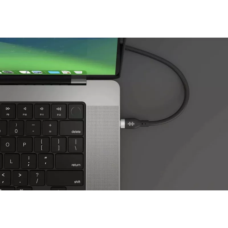 HYPER HyperJuice Cavo USB-C a USB-C in silicone 240W (1,8m/2m) - nero