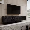 Mobile TV 4D ONDA 200x40x35-54 nero (da terra o da parete)