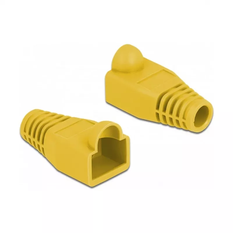 Scarico di trazione per connettore RJ45 DeLOCK 86723 giallo 20 pz.