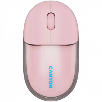 Mouse CANYON OnClick 24 BT/ wireless trasparente/rosa