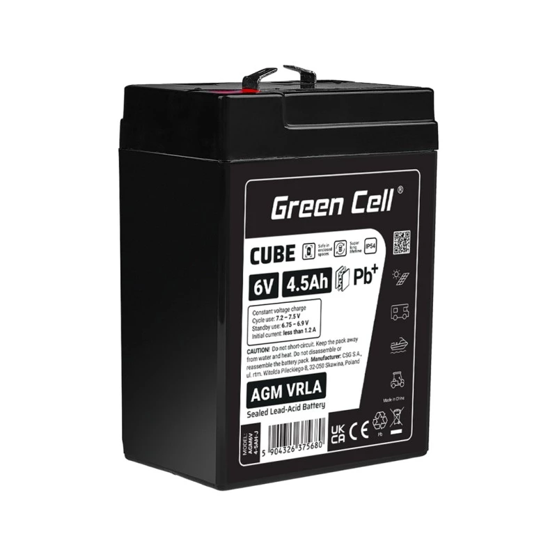 Batteria AGM VRLA 6V 4,5Ah IP54