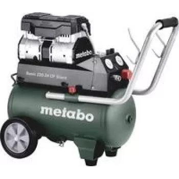 Metabo Basic 220-24 OF Silent compressore ad aria compressa — serbatoio 24 L, senza olio, modello 601593000