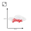 Lampada neon decorativa MANTA SNL95WH bianco-rosso — illuminazione bicolore in stile neon